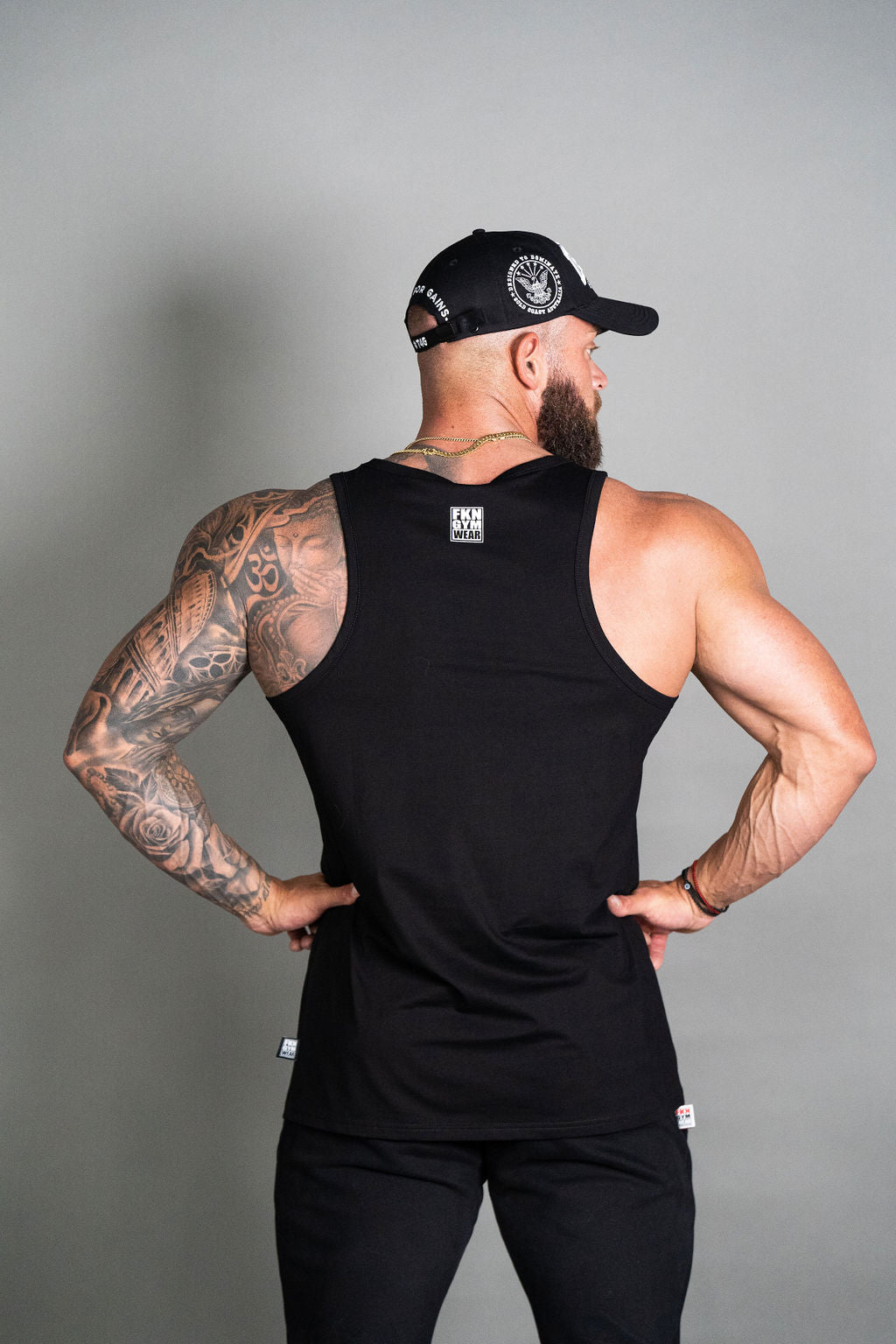 Conquer | Men's Classic Gym Singlet | Black