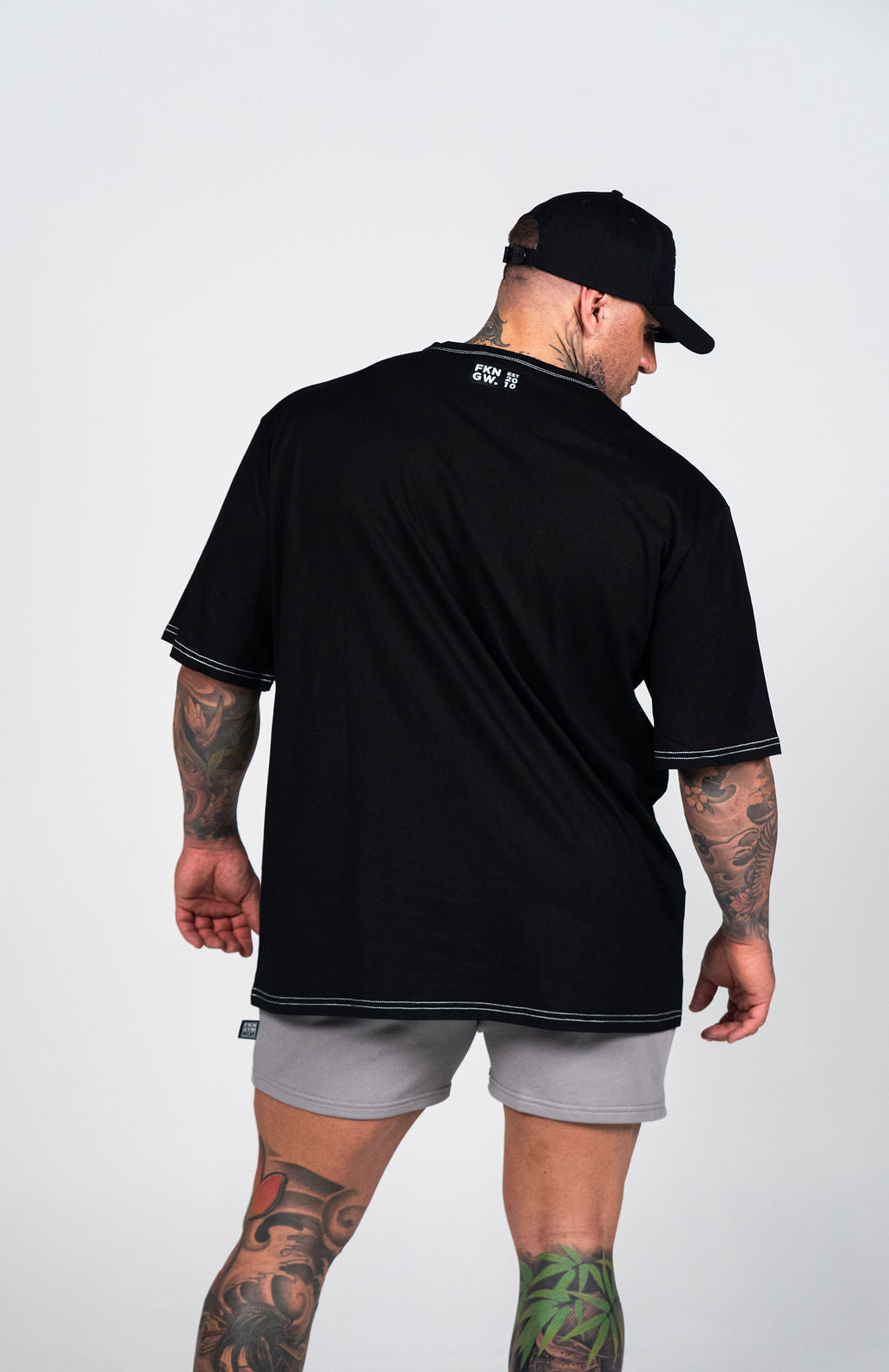 OG | Men's Oversized Pump Cover Gym T-Shirt | Black