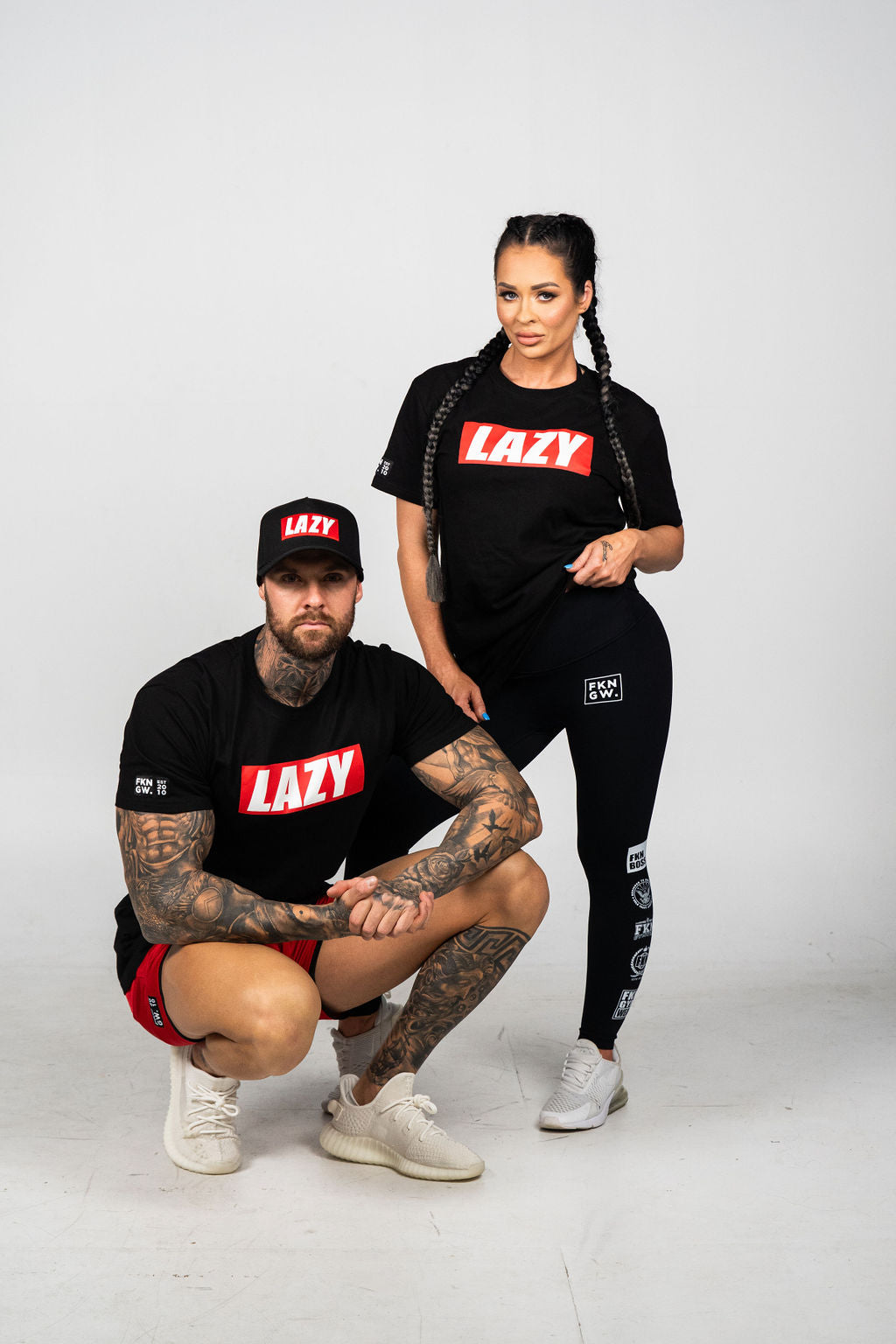 LAZY | Women's Gym T-Shirt | Black