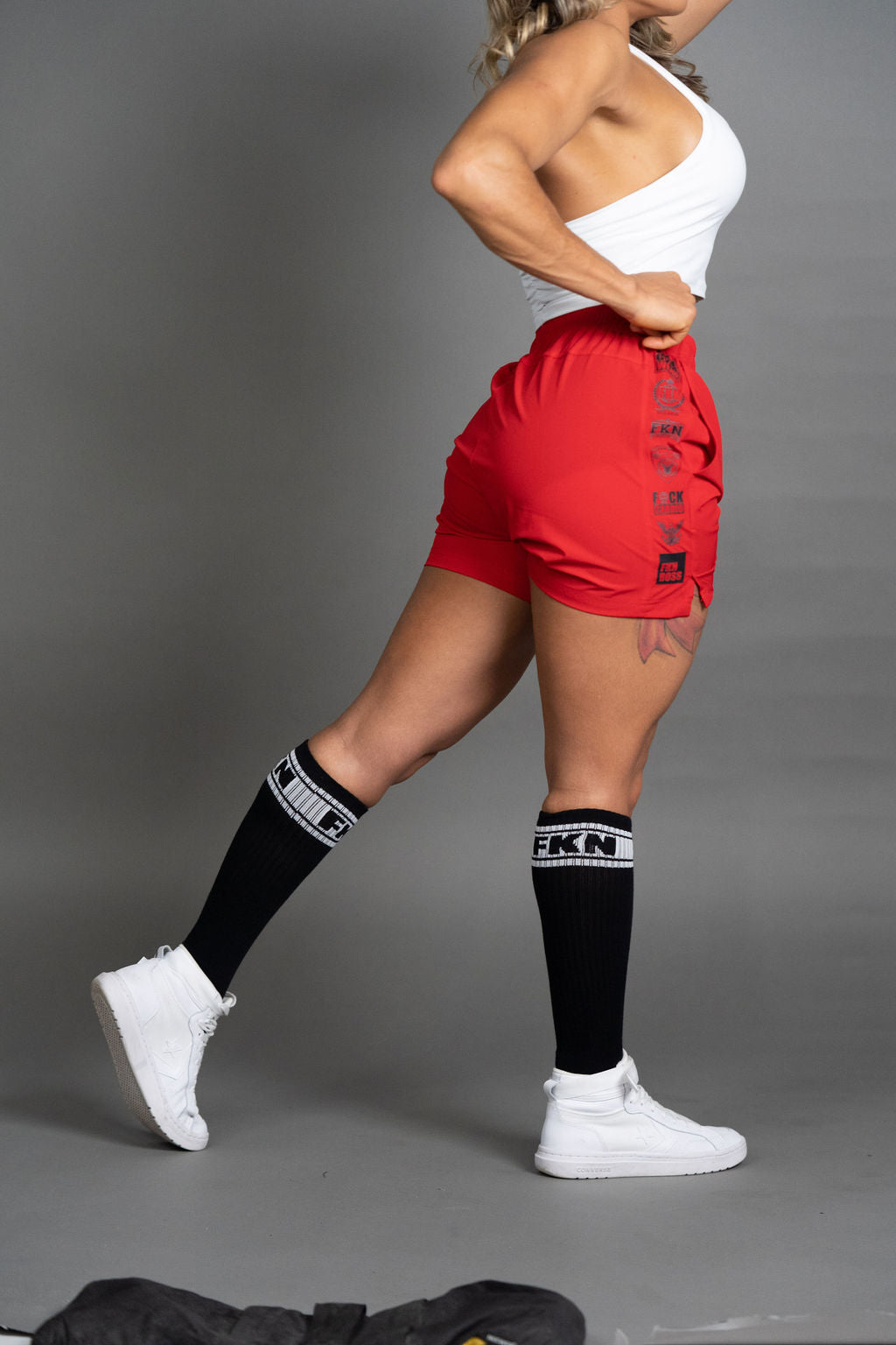 HEIST | Women's Gym Shorts | Red