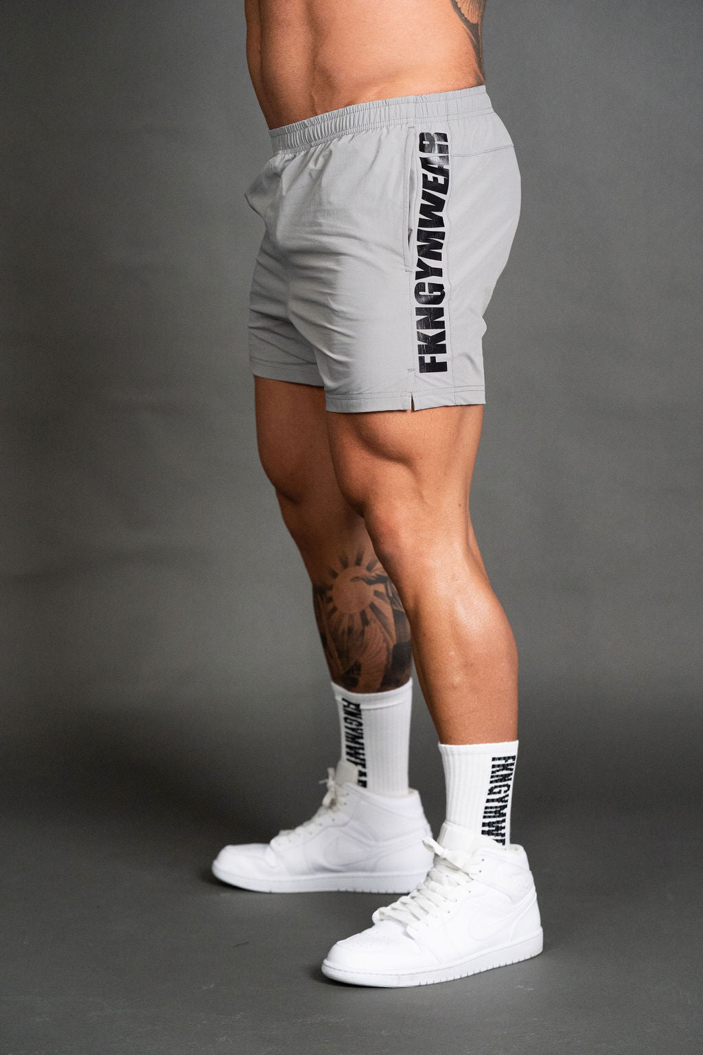 Steel HEIST | Men's Gym Shorts | Silver