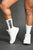 FKNGYMWEAR Gym Crew Socks | White