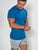 Stone | Men's Gym T-Shirt | Ocean Blue