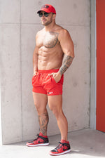 Relentless | Men's Gym Shorts | Red