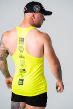 Predator | Men's Gym Stringer | Fluoro Yellow
