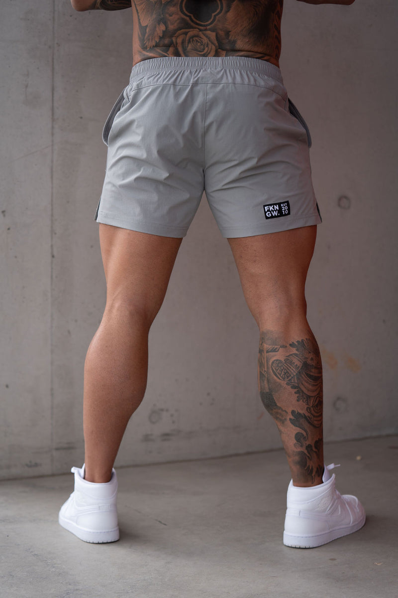 Men's Gym Shorts, Silver
