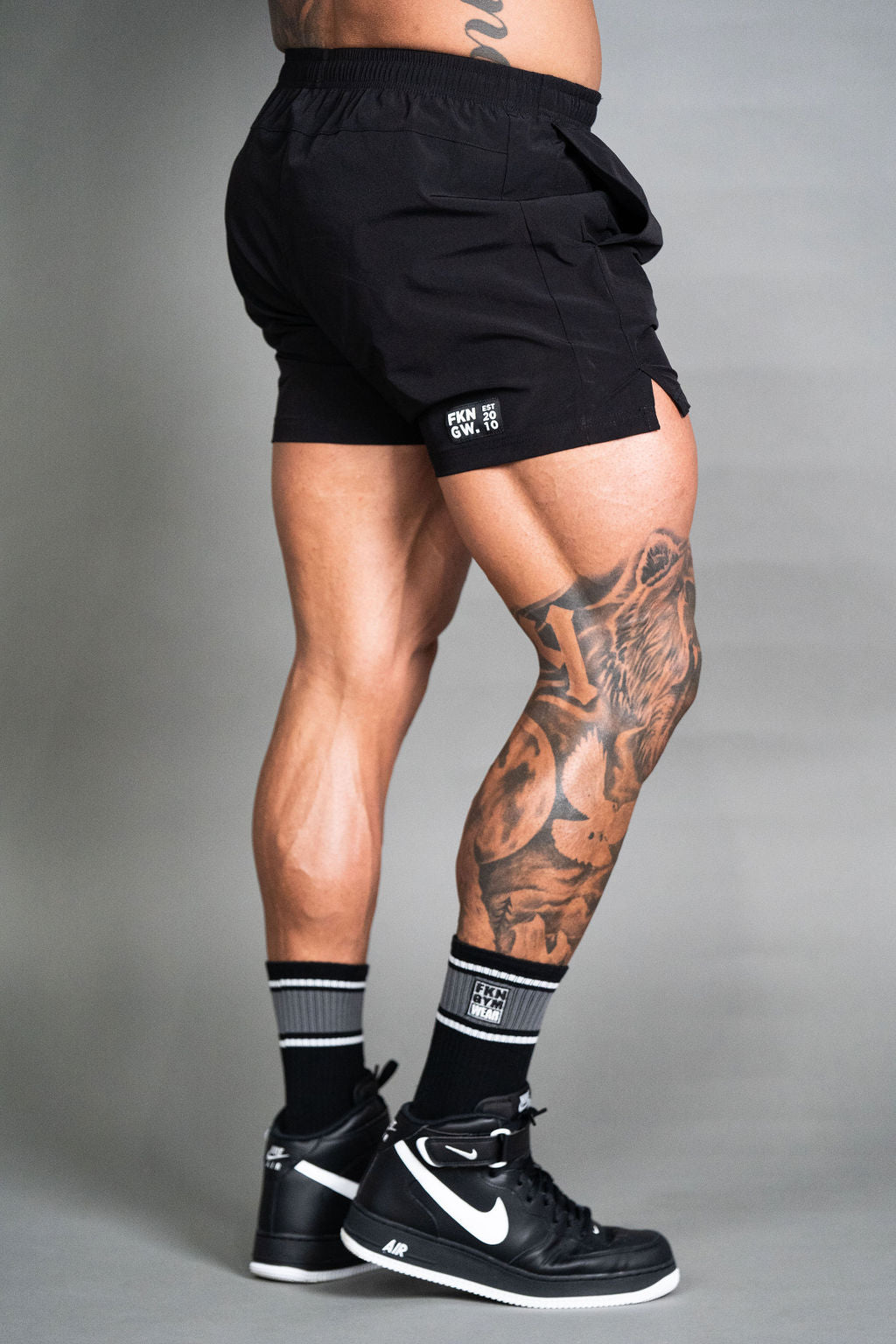Classic Gym Crew Socks Black Grey White Striped – FKN Gym Wear