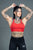 Venom | Women's Gym Sports Bra Crop Top | Red