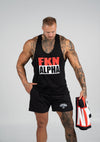 Shred | Men's FKN ALPHA Gym Stringer | Black
