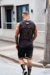 *PRE-ORDER* FKN GOLD | Men's Gym Shorts Basketball | Black & Gold