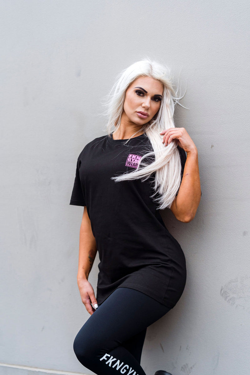 Strike | Women's Gym T-Shirt | Black / Pink