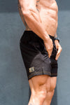 *PRE-ORDER* Steel Classic Gold | Men's Gym Shorts | Black & Gold