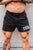 Vintage Wash | Men's Cotton Gym Shorts | Black