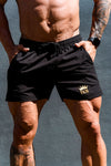 FKN GOLD Steel | Men's Gym Shorts | Black & Gold