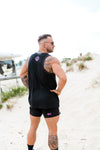 Conquer STRIKE | Men's Gym Singlet | Black & Pink