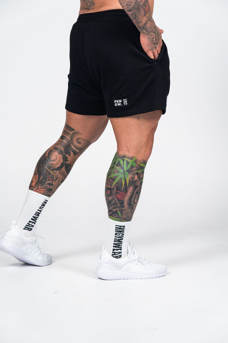 FKNGYMWEAR Gym Crew Socks | White