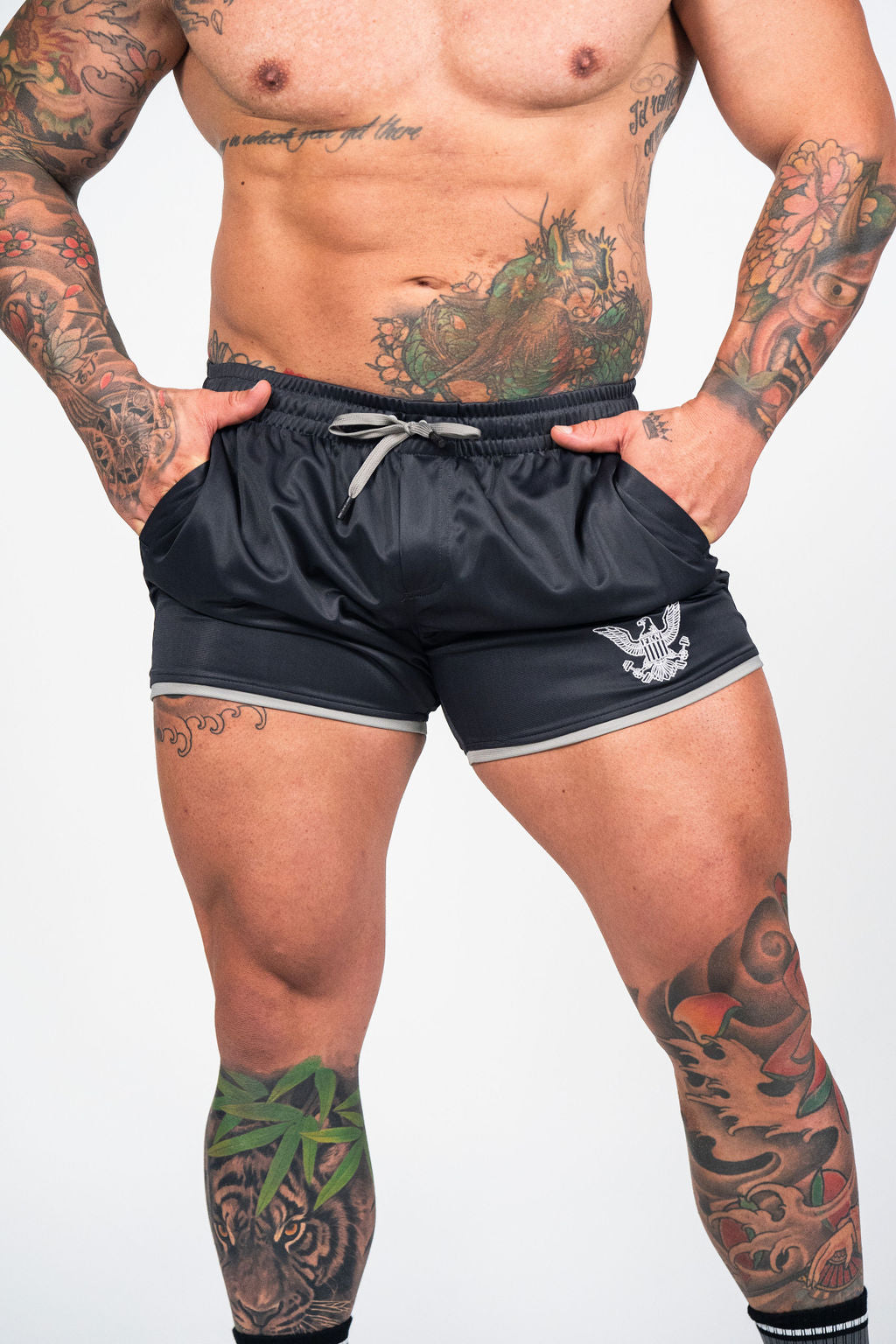 Relentless Men's Quad Fit Gym Shorts Dark Grey – FKN Gym Wear