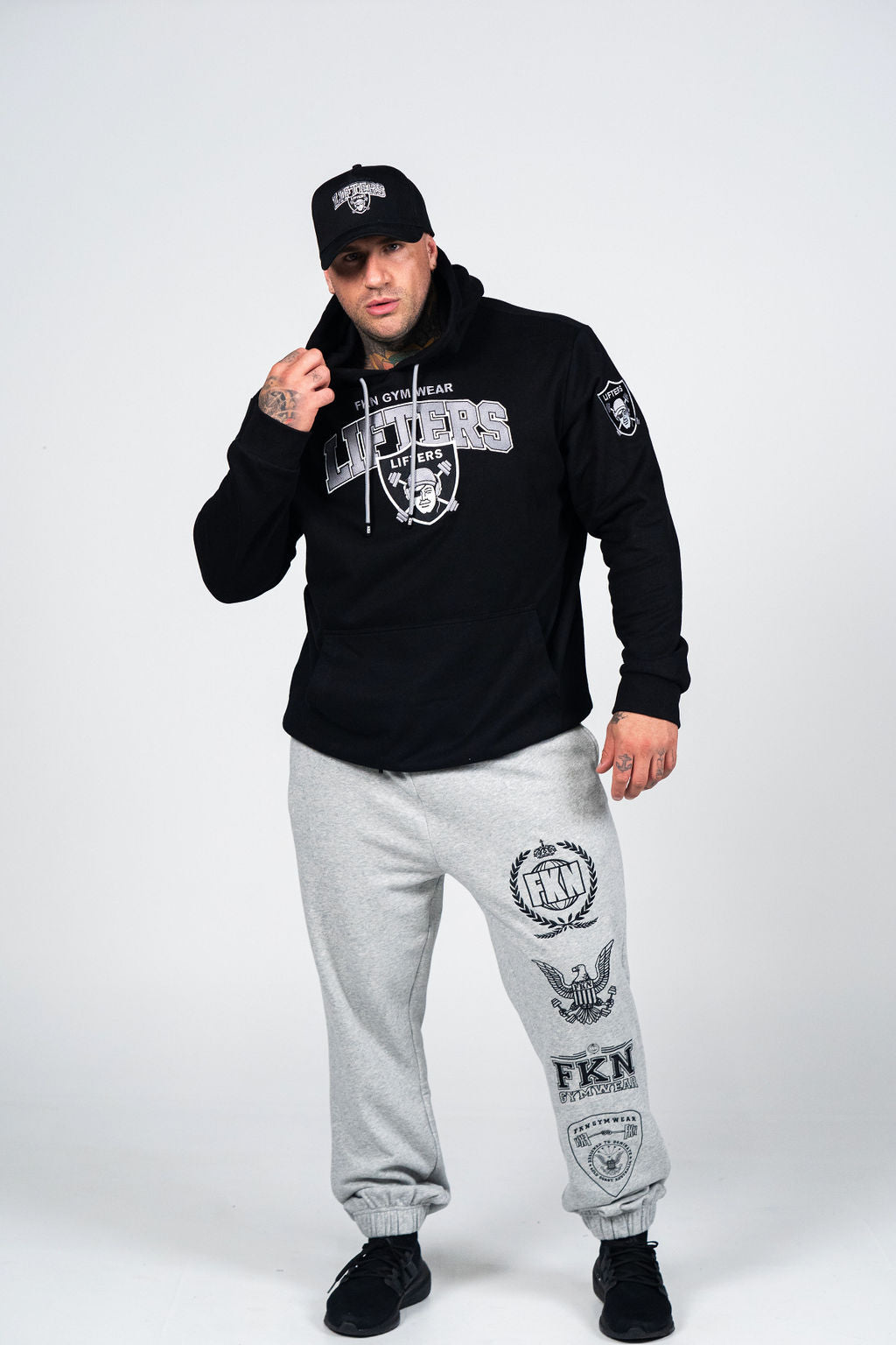 LIFTERS Men's Premium Gym Hoodie Black – FKN Gym Wear