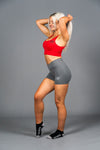 Flaunt | Women's Gym Sports Bra Crop Top | Red