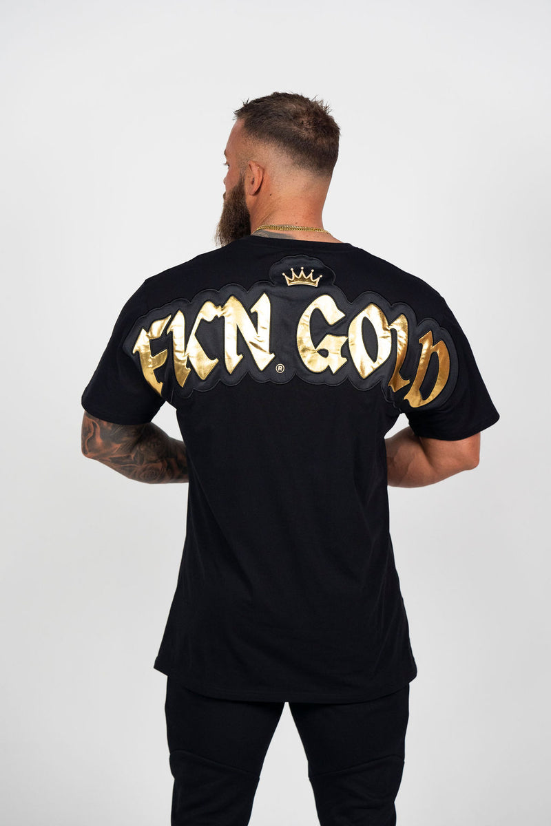 FKN GOLD | Men's Gym T-Shirt | Black