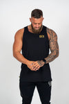 Conquer | Men's FKN GOLD Gym Singlet | Black & Gold