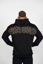 FKN GOLD | Men's Gym Hoodie | Black & Gold