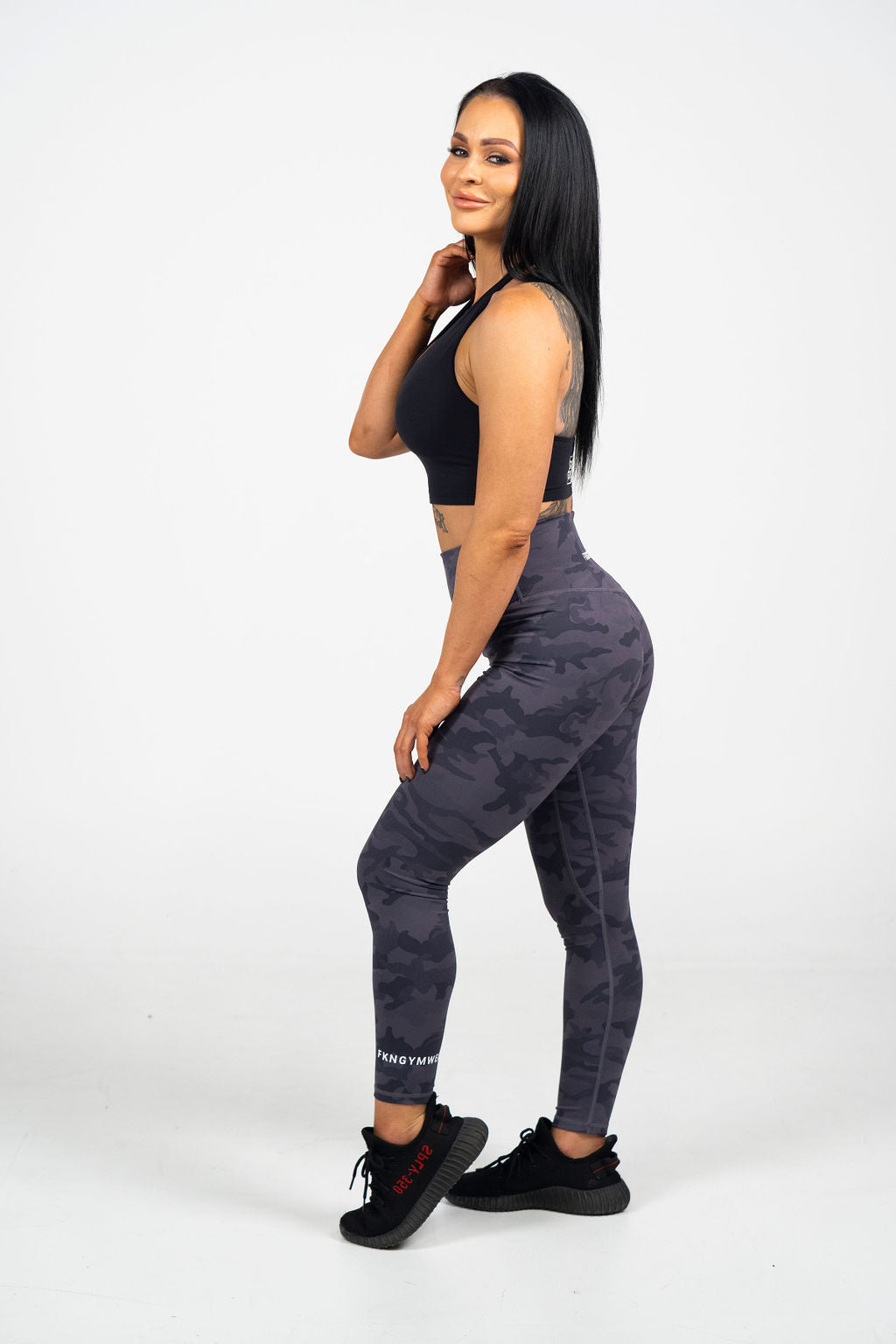 Stealth Women's Gym Leggings Grey Camo – FKN Gym Wear