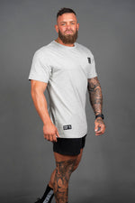 Stone | Men's Gym T-Shirt | Light Grey Marl