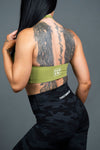 Fierce | Women's Gym Halter Singlet Top | Green