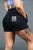 Vintage Wash | Women's Cotton Gym Shorts | Black