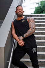 Conquer | Men's FKN GOLD Gym Singlet | Black & Gold