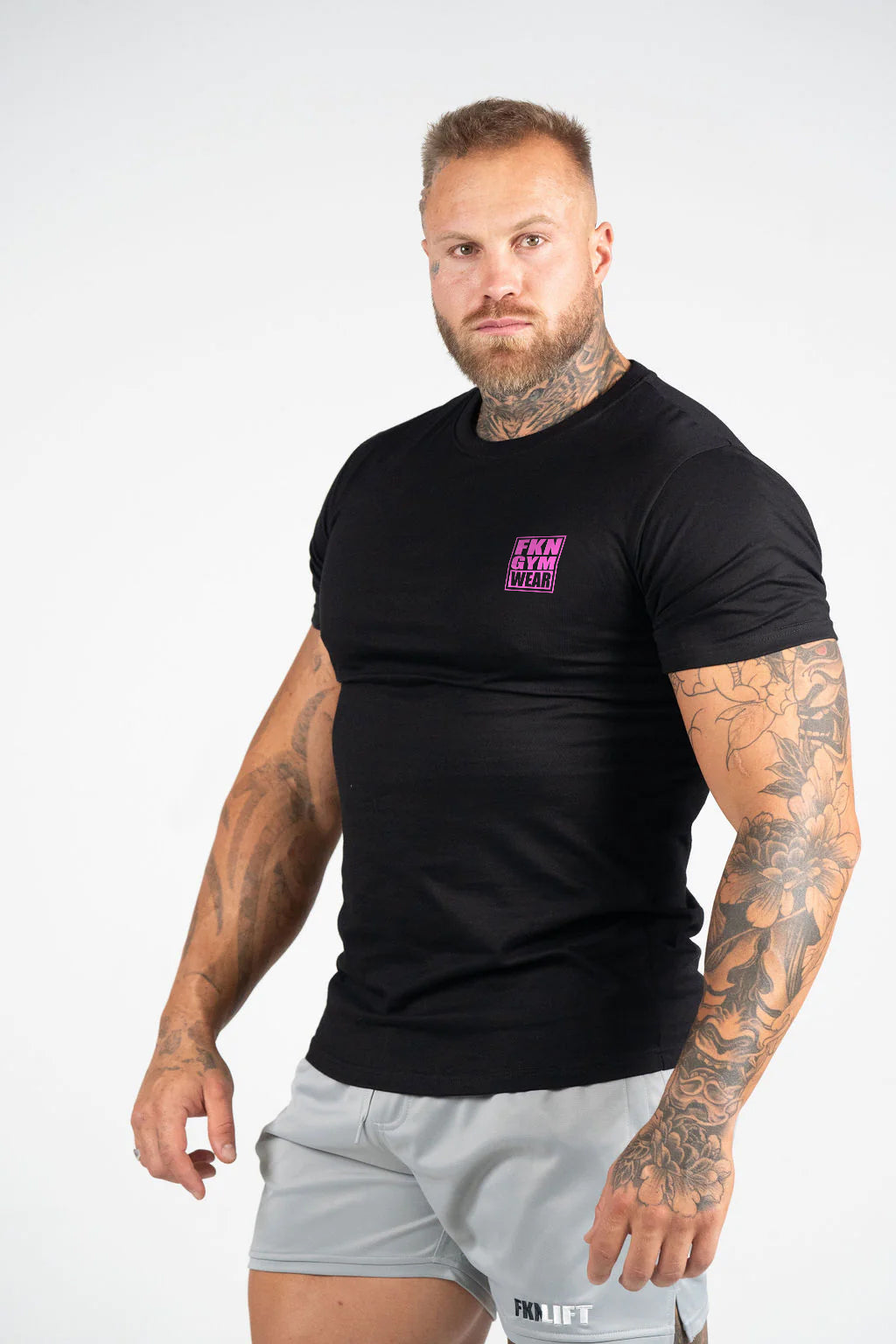 T-shirt Homme Olympia 100% Coton - Noir, Col Rond - Pour Salle De Sport, Décontracté