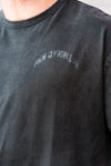 Vintage Wash | Men's Oversized Pump Cover Gym T-Shirt | Dark Grey