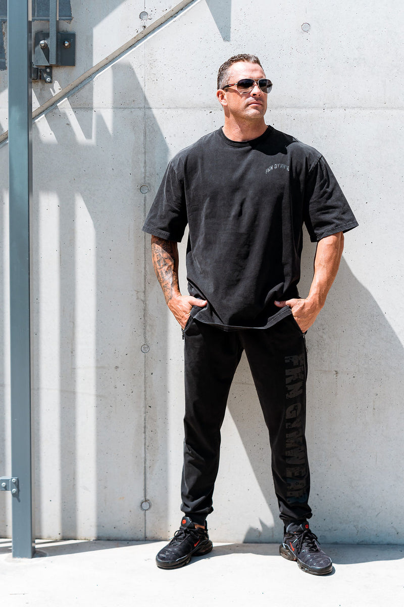 Quadfit | Gym Track Pants | Vintage Wash