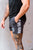 Steel | Men's Gym Shorts | Dark Grey Camo