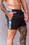 Steel | Men's Gym Shorts | Black Camo