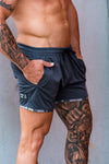 Relentless 2.0 | Men's Gym Shorts | Grey Camo