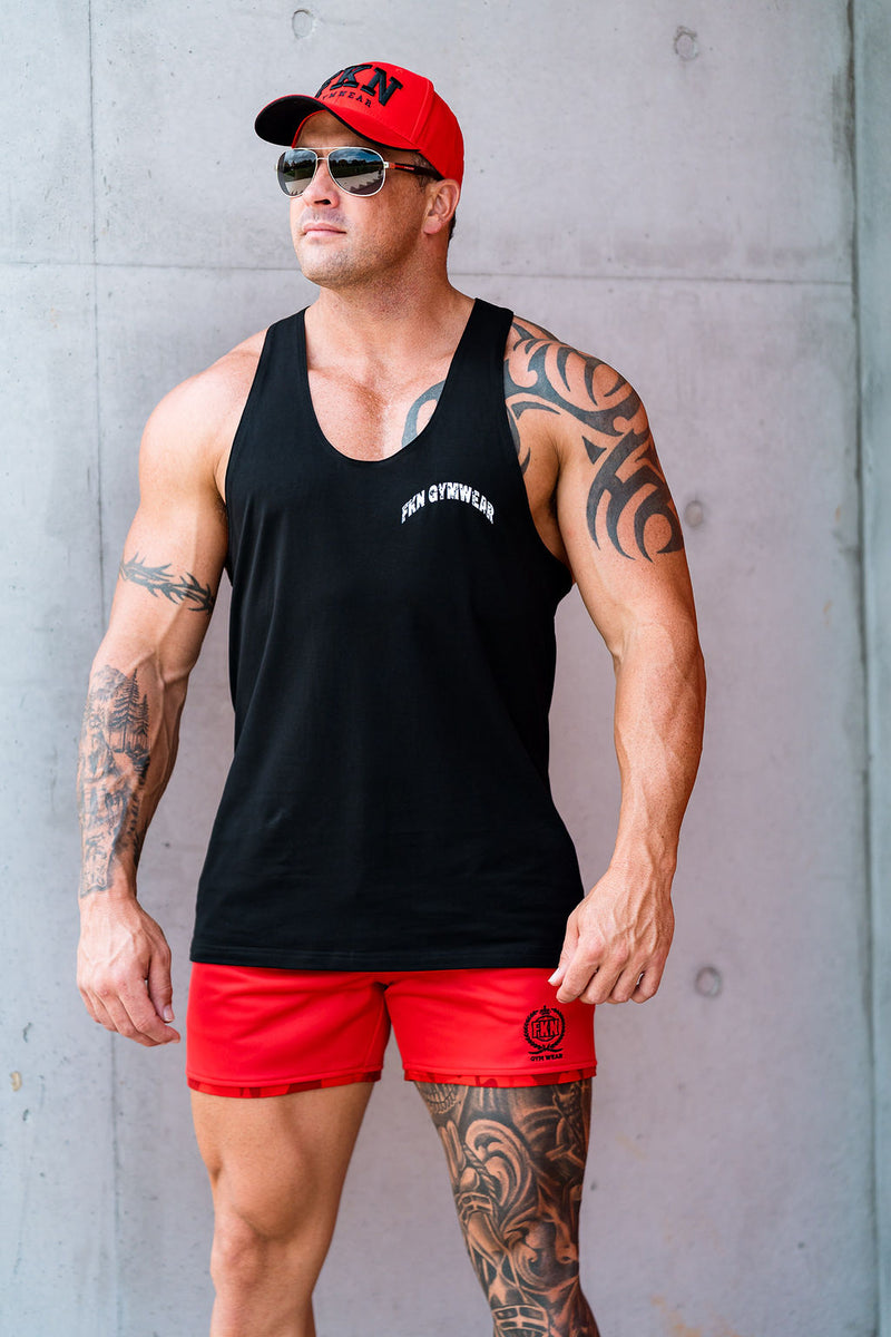 Ballistic | Shred Men's Gym Stringer | Black
