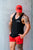 Ballistic | Shred Men's Gym Stringer | Black