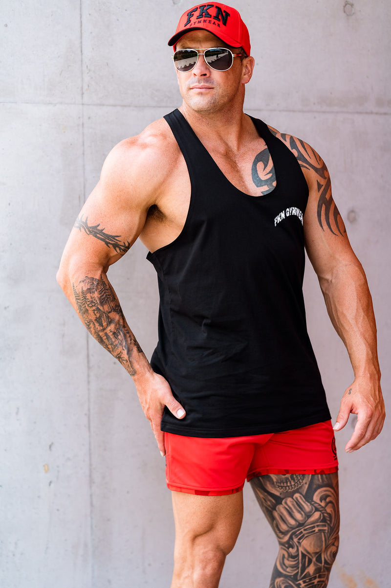 Ballistic | Shred Men's Gym Stringer | Black
