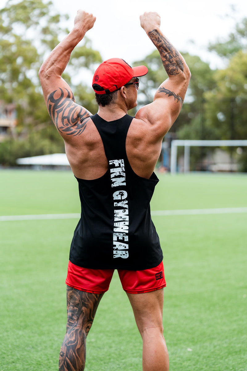 Ballistic | Shred Men's Gym Stringer | Black