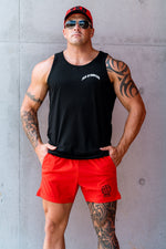 Steel | Men's Gym Shorts | Red Camo