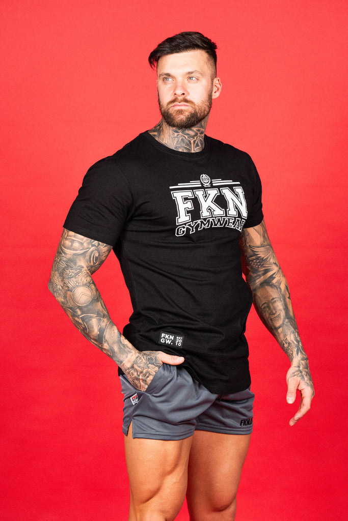 Varsity | Men's Gym T-Shirt | Black – FKN Gym Wear