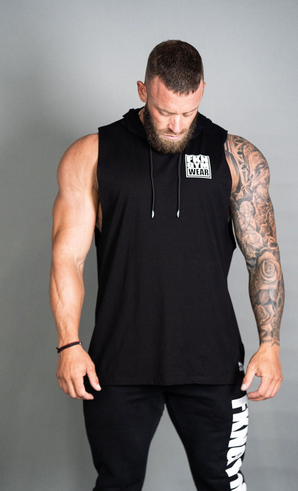 Men's Hoodie Muscle Tank FKN Gym Wear Heist - Main Image