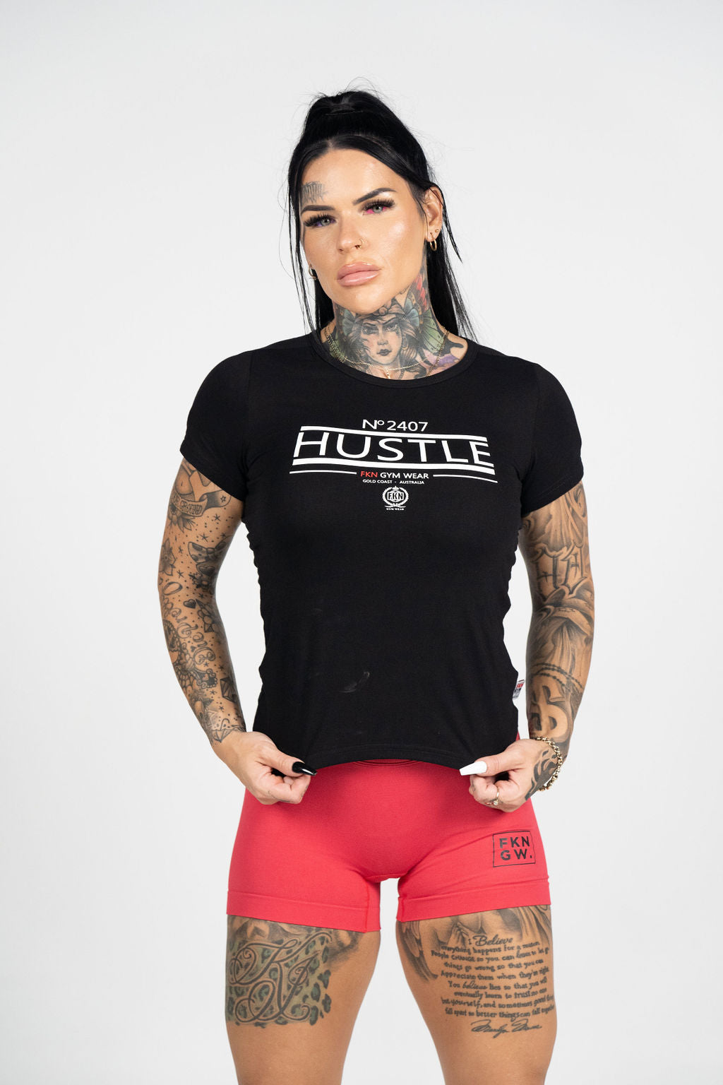 Hustle Fitted Gym T-Shirt