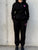 STRIKE | Women's Oversized Gym Joggers | Black & Pink