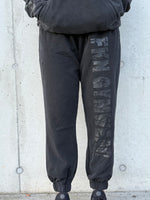 Vintage Wash | Women's Oversized Gym Joggers | Black
