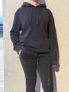 Vintage Wash | Women's Gym Hoodie | Black