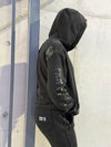 Vintage Wash | Women's Gym Hoodie | Black