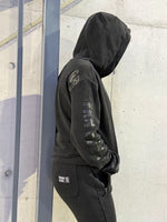 Vintage Wash | Women's Gym Hoodie | Black
